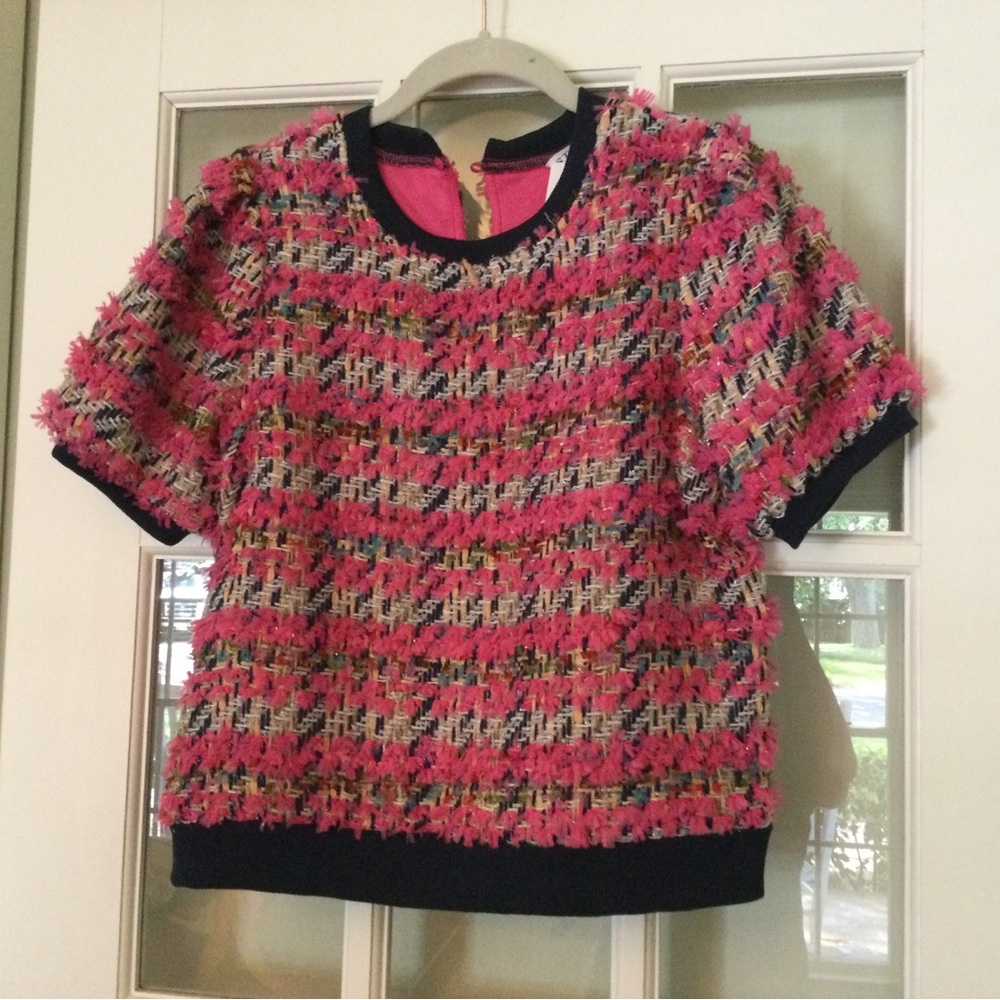 Studio tweed sweater top